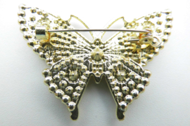 Broche pareltjes vlinder.