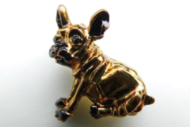 Broche franse bulldog.