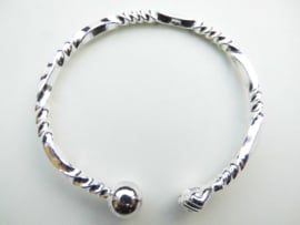 Zilveren boei armband kofoe-bal drakenscheen.