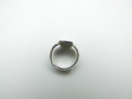 Zilveren baby ring anker 4