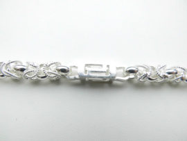 Zilveren keizer  buis bracelet.