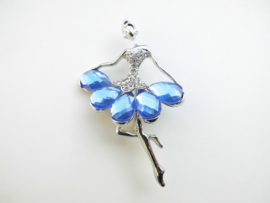 Broche ballerina blauw.