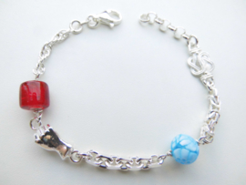 Zilveren allakondre bracelet. (medium size)