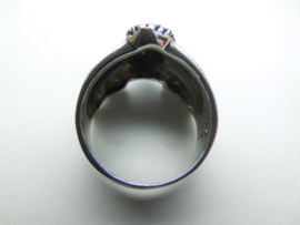 Zilveren adelaar ring.