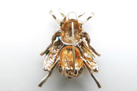 Broche kleurrijke bij.