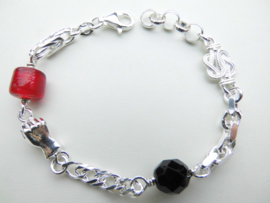 Zilveren allakondre bracelet.