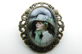 Broche nostalgie dame schoonheid 5