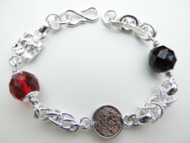 Zilveren allakondre bracelet.