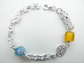 Zilveren allakondre bracelet.