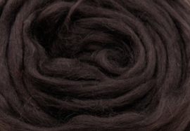 Merino lontwol: donker bruin (kl109)