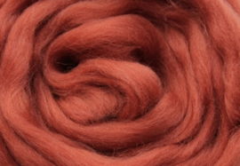 Merino lontwol: roestbruin (kl130)