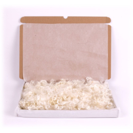 Maxibox mohair krullen - gesorteerd en gekamd - 100 gram