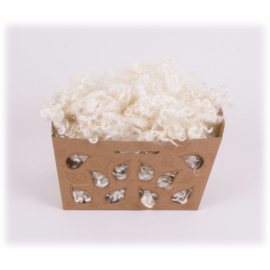 Voordeelbox mohair krullen - gesorteerd en gekamd - 80 gram
