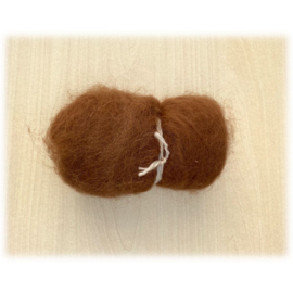 Wolbox met 4 tinten bruine alpacawol - 70 gram