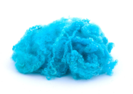 Leicester gesorteerd en gekamd - turquoise - 5 gram