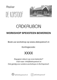 Workshop speksteen