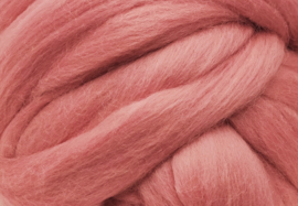 Merino lontwol: donker rose (kl140)