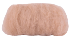 Alpacawol gekaard - licht abrikoos - 30 gram