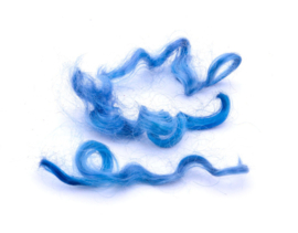 Mohair gesorteerd en gekamd - korenblauw - 5 gram