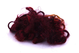 Mohair gesorteerd en gekamd - mahonie - 5 gram