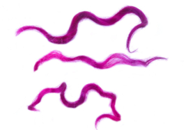 Mohair gesorteerd en gekamd - cerise - 5 gram