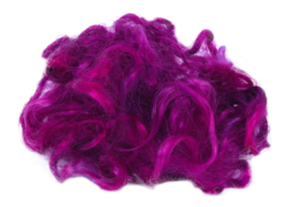 Mohair gesorteerd en gekamd - cerise - 5 gram