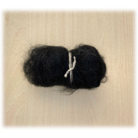 Wolpakket met 3 tinten zwart, wit en grijze alpacawol - 90 gram