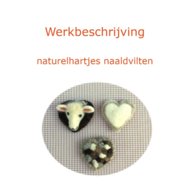 Werkbeschrijving naturelhartje naaldvilten