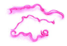 Mohair gesorteerd en gekamd - rose - 5 gram