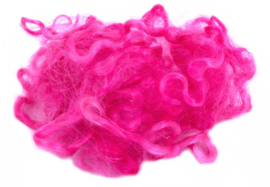 Mohair gesorteerd en gekamd - rose - 5 gram