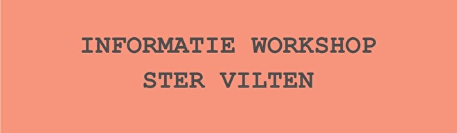 Informatie workshop ster vilten