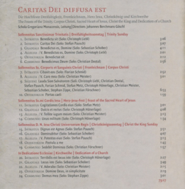 Caritas Dei diffusa est | Hoogfeesten