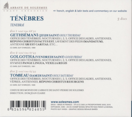 Solesmes | Ténèbres - Duisternis