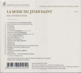 Solesmes | La Messe du Jeudi Saint - Avondmis van Witte Donderdag