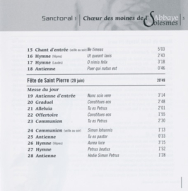 Solesmes | Sanctoral 1 | Heiligen 1