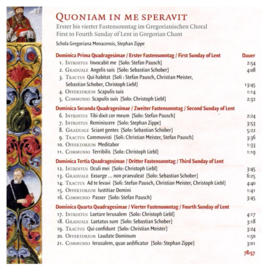 Quoniam in me speravit | Zondagen in de Vastentijd 1 t/m 4