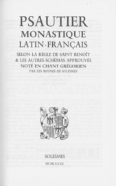 Psautier Monastique | Latijn - Frans