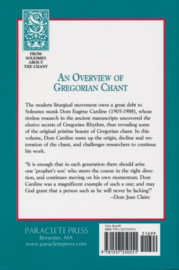 An Overview of Gregorian Chant | Vol. XVI of Études Grégoriennes