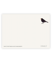 postcard | Black bird