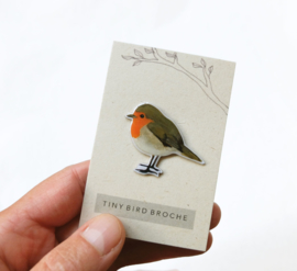 tiny bird broche | Roodborstje