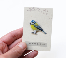 tiny bird broche | Pimpelmeesje