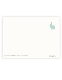 postkaart | Jong wild konijn