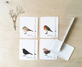 cadeaukaartje | Vogels (set)