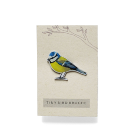 tiny bird broche | blue tit