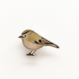 tiny bird broche | Goldcrest