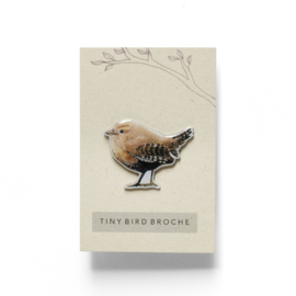 tiny bird broche | Winterkoninkje