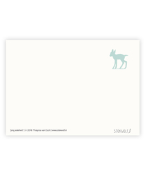 postkaart | Jong edelhert