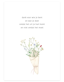 postkaart | Bloemen