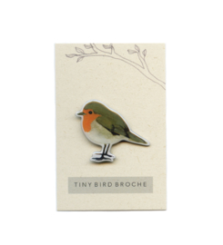 tiny bird broche | Roodborstje