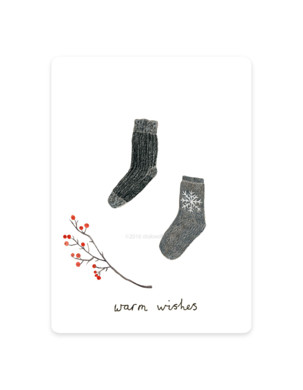 mini card | Socks winter